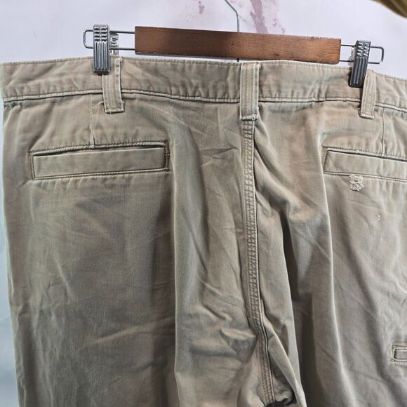 Carhartt Pants Mens 44 X 32 Khaki Tan Canvas Straight Chino Relaxed Fit Brown - Picture 6 of 13